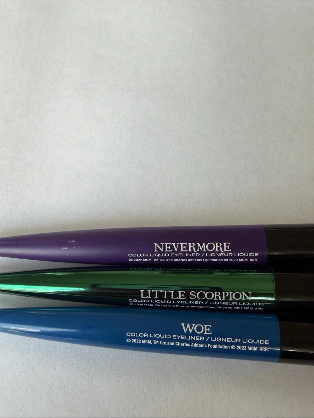 Wednesday Waterproof Precision Eyeliner - Purple, Green, Blue